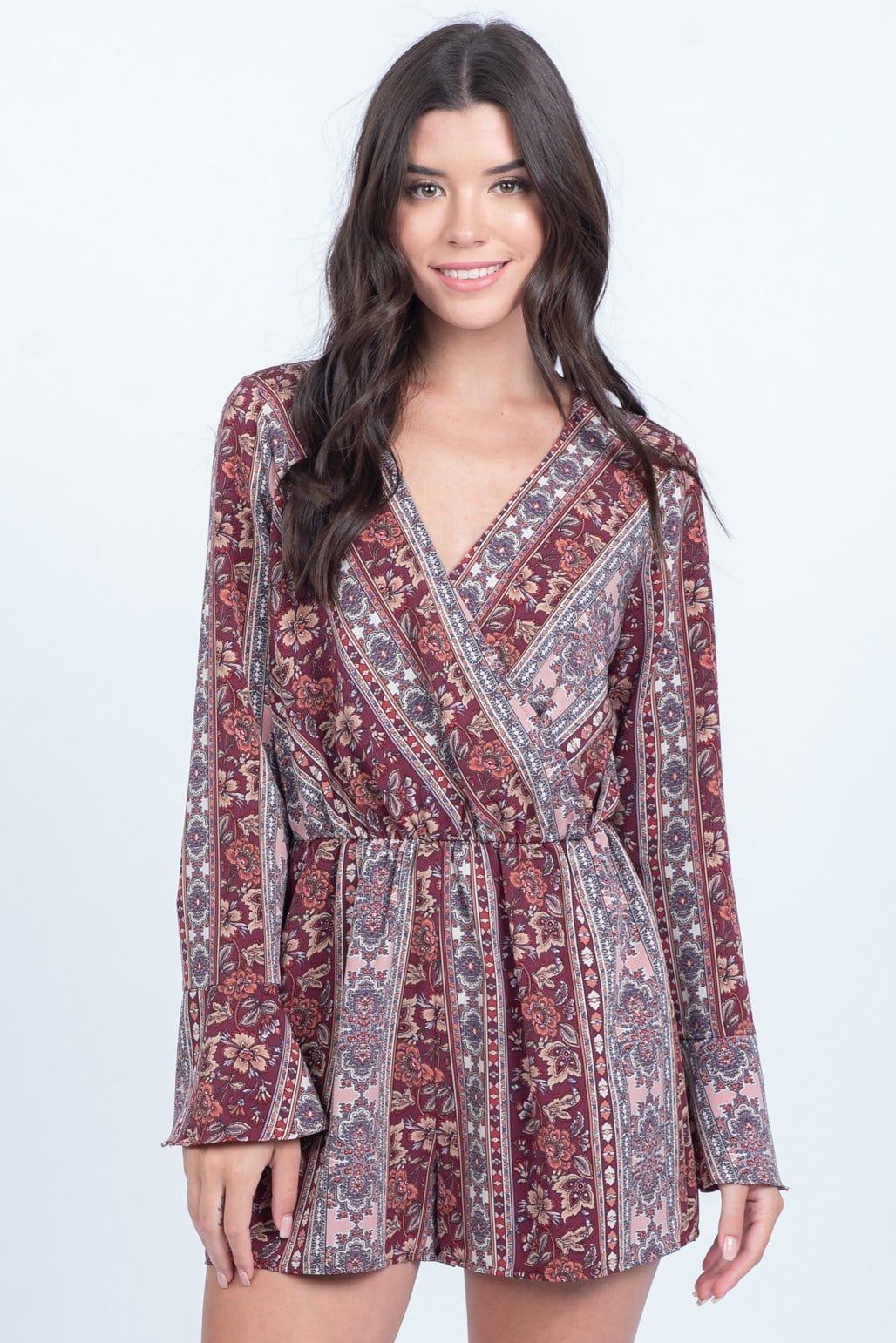 Still The One Bell Sleeve Romper - Lovely Brielle